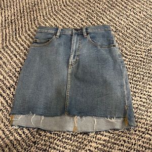 Aritzia Blue Denim Tanit Skirt